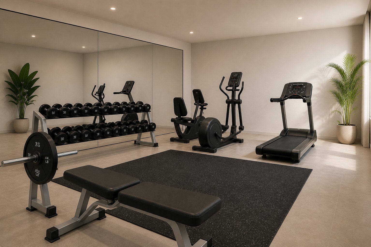 Gimnasio equipado